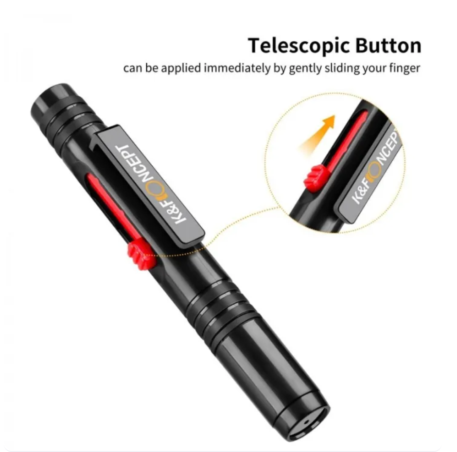 K&F Lens Cleaning Pen, Double-sided Carbon Head (SKU.1691) 3 in 1 lens cleaning pen