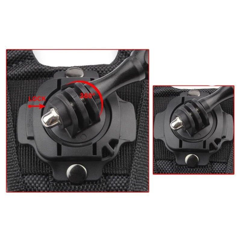 360 Degree Rotating Globe Style Wrist Strap Band Mount Hand Palm Belt Lanyard Holder with Screw for GoPro Hero SJCam YI
