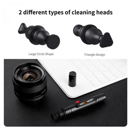 K&F Lens Cleaning Pen, Double-sided Carbon Head (SKU.1691) 3 in 1 lens cleaning pen